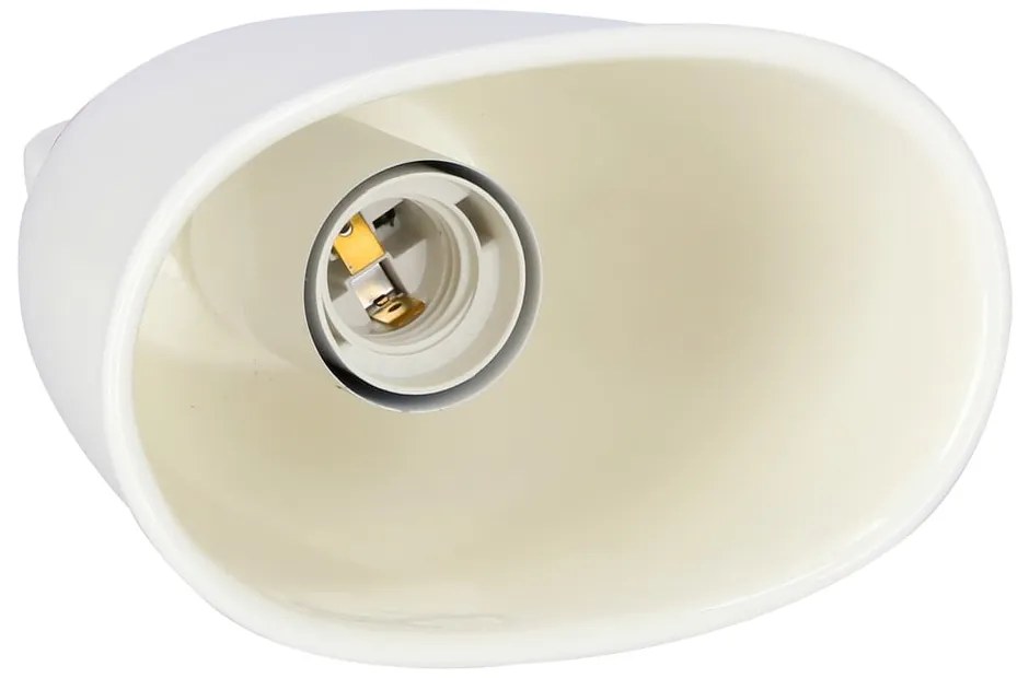 Lustră albă cu abajur din ceramică Sewilla – Candellux Lighting