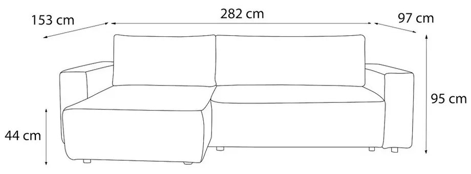 Colțar gri extensibil (cu colț variabil) Nihad – Bobochic Paris