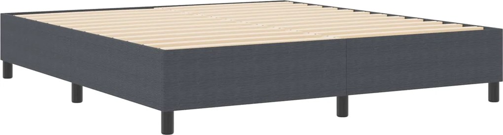 vidaXL Cadru de pat platformă Gri închis 180 x 200 cm