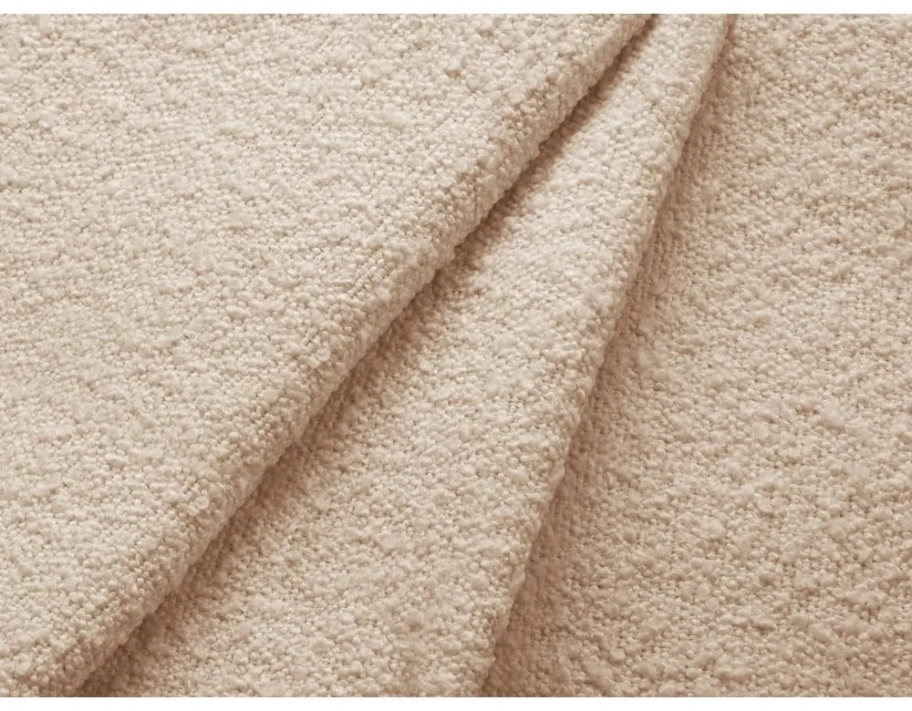 Canapea bej extensibilă cu tapițerie din țesătură bouclé 247 cm Jodie – Micadoni Home