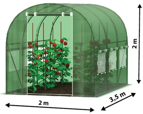 Solar de grădină 2 m x 3,5 m