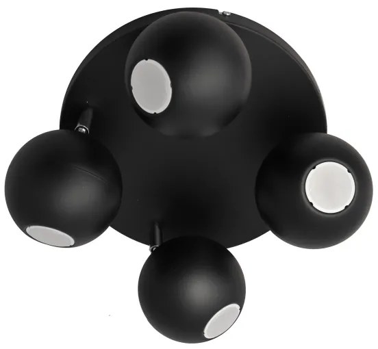 Spot LED MIDWAY 4xGU10/6,5W/230V negru