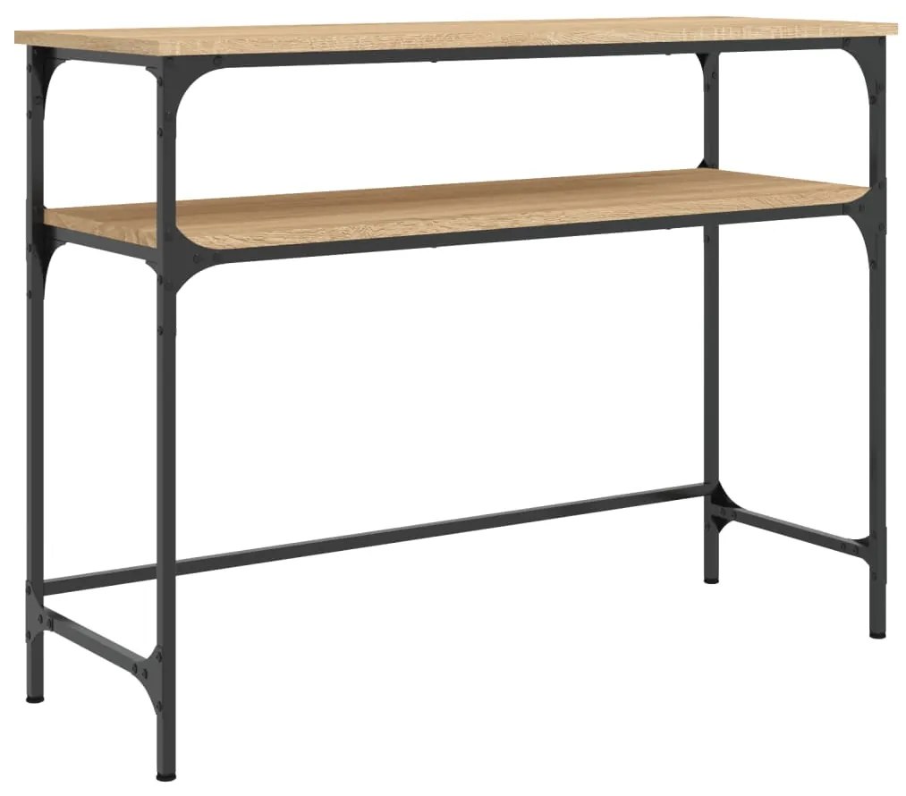 834046 vidaXL Măsuță consolă, stejar sonoma, 100x35,5x75 cm, lemn prelucrat