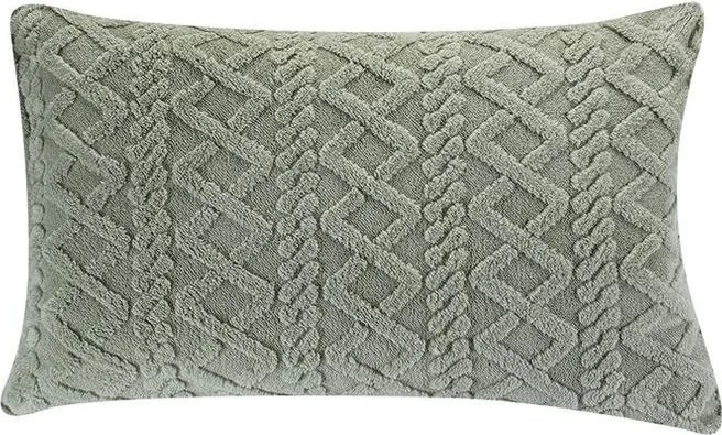 decoDoma Set de 2 feţe pernă INVERNO verde 50 x 70 cm