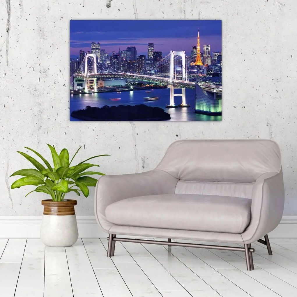 Tablou metropolei nocture (90x60 cm)