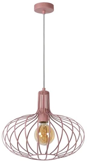 Lustră pe cablu MERLINA 1xE27/60W/230V roz Lucide 78393/38/66