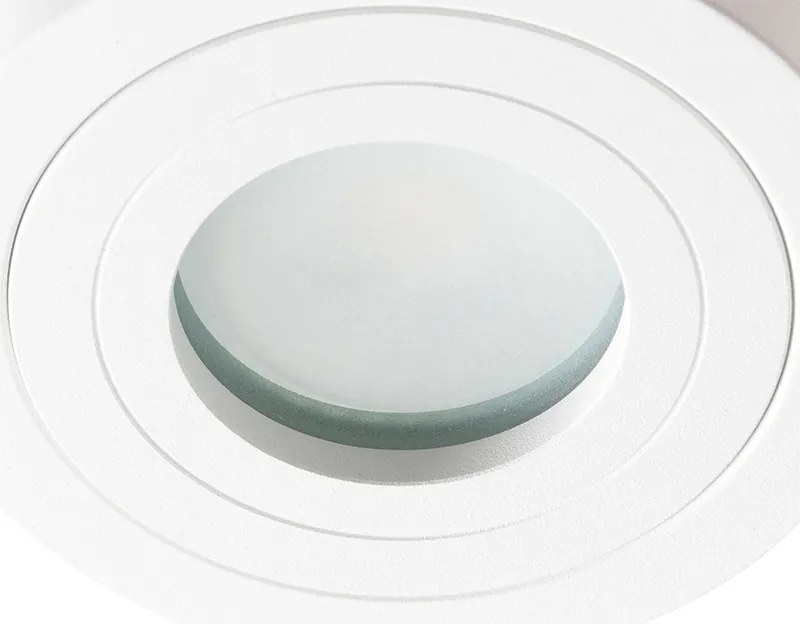 Spot de tavan rotund modern alb IP44 - Capa