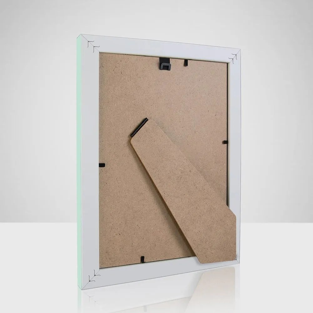 Ramă foto verde-mentă din plastic 14x19 cm