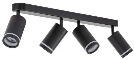 Spot JET 4xGU10/10W/230V negru