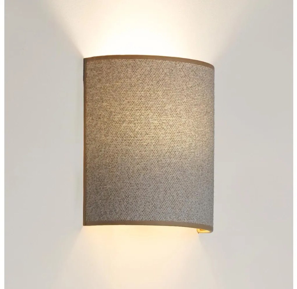 Aplică Brilagi SEMI 1xE27/15W/230V gri deschis