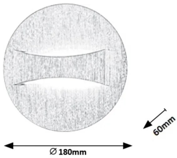 Rabalux 1438 - Aplică perete LED NEVILLE LED/6W/230V