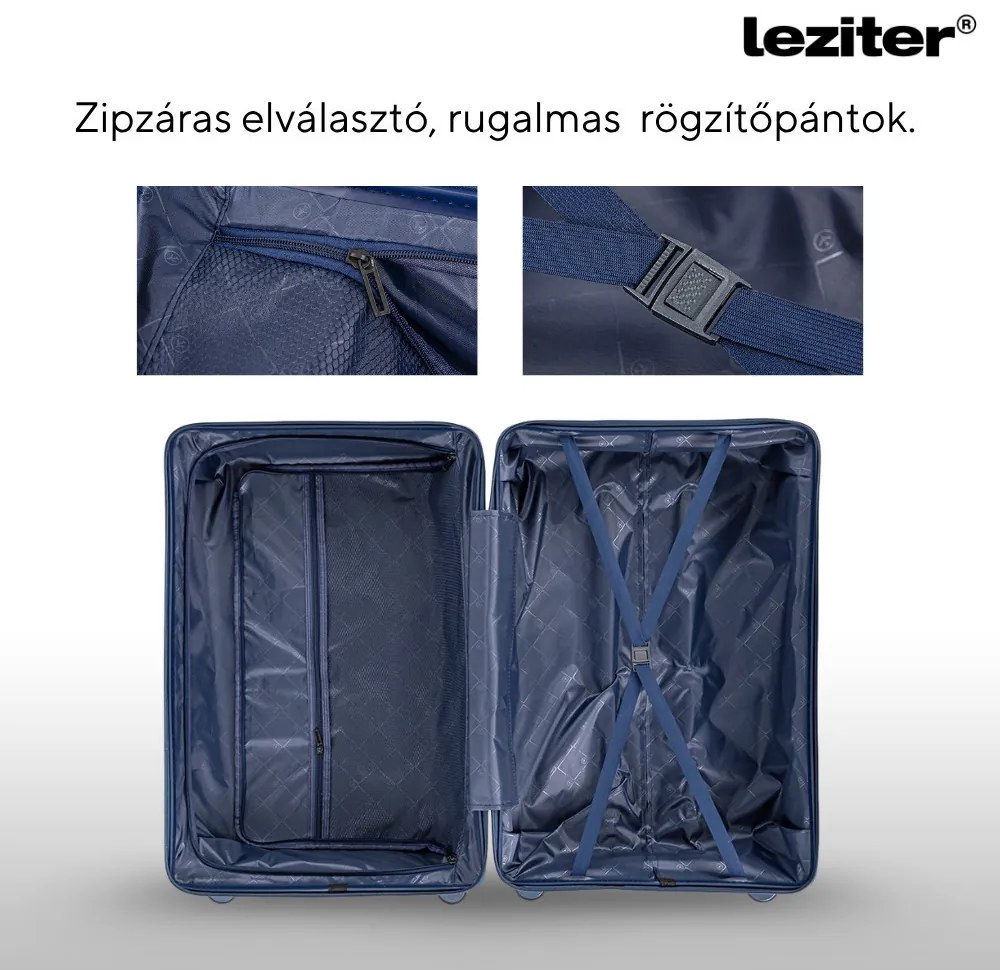 TraveLux Endure III gurulós bőrönd szett kék