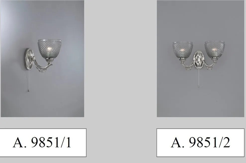 Candelabru cu 3 brate design italian din alama 9851
