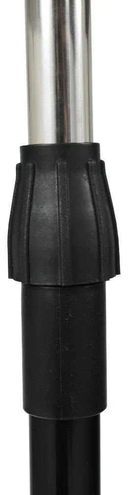 Cuier mobil, inox/plastic negru, HILAR