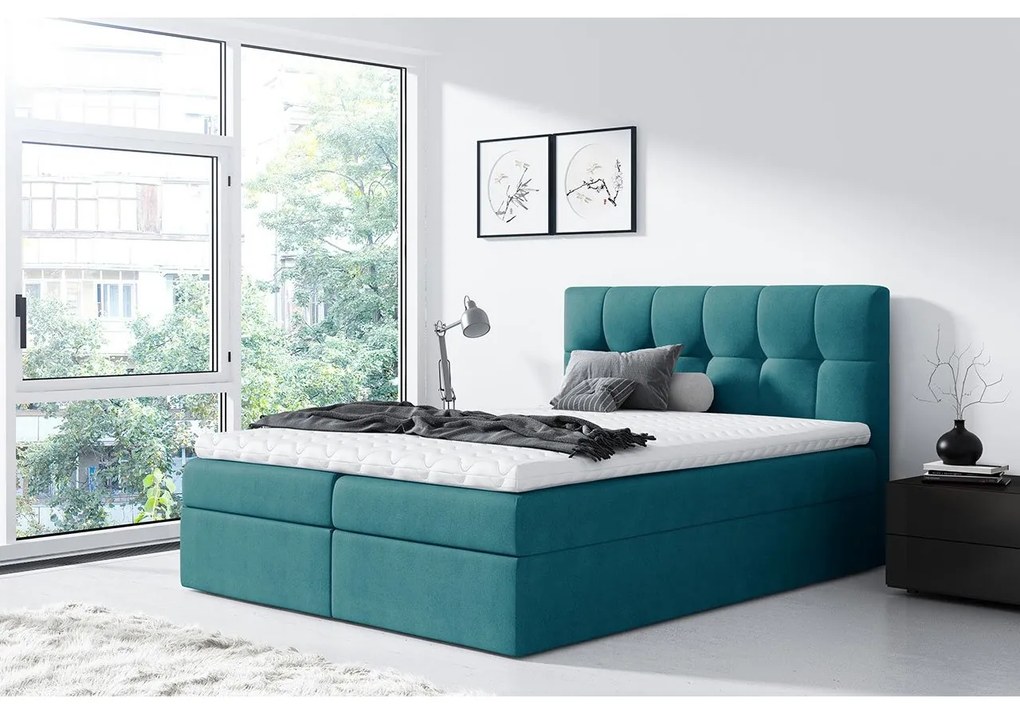 Pat matrimonial Boxspring Maddox (200x200) (Rico 11). 1058890
