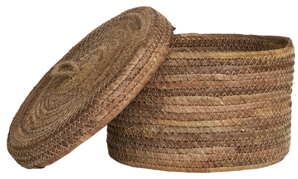 Coșuri Desio, frunze de bananier, naturale, 2pcs