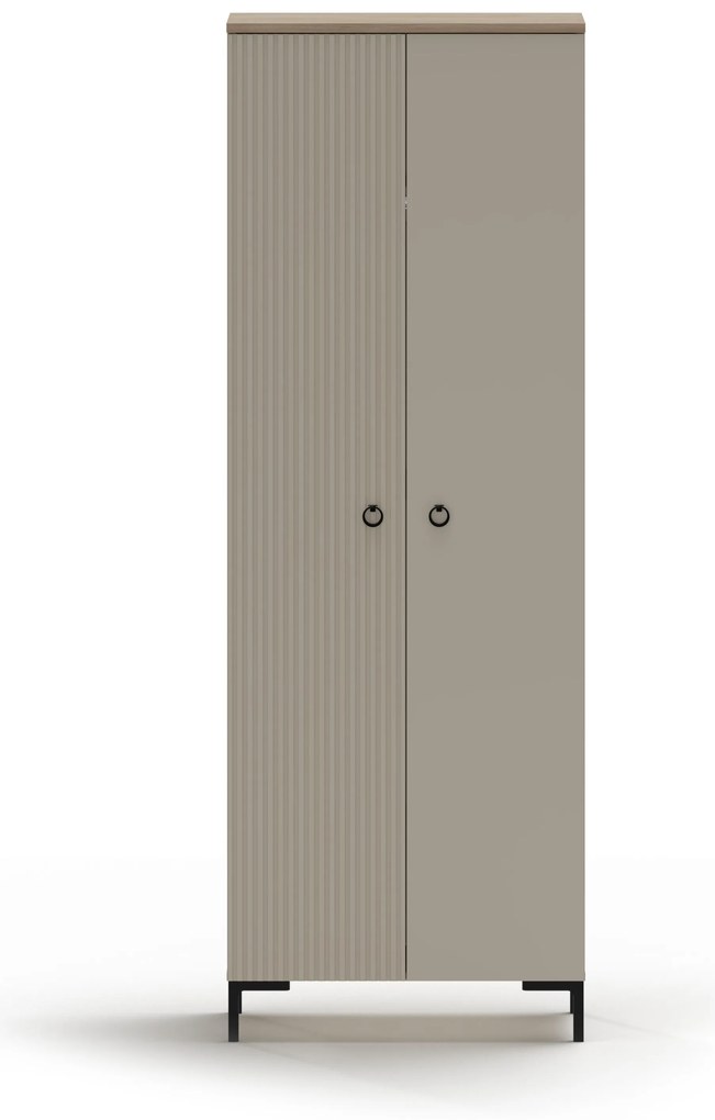 Dulap de haine Demandaron 3 (taupe + stejar silverjack). 1116805
