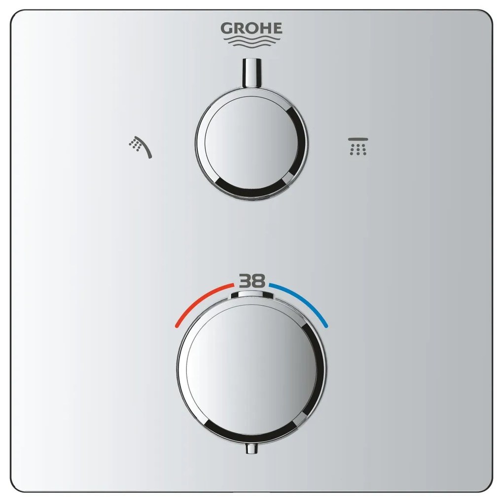 Grohe Vitalio Start set de dus ascuns cu termostat da crom 34881000