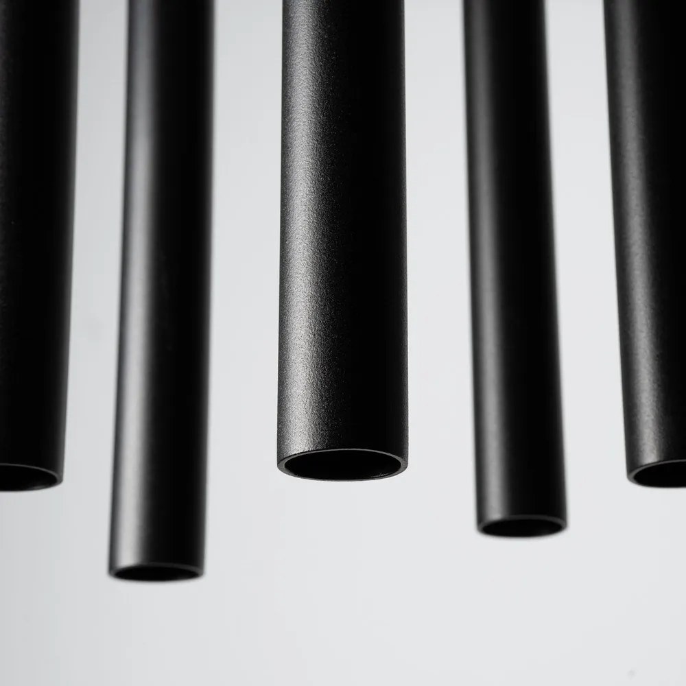 Lustră neagră din metal ø 25 cm Fideus – Sollux