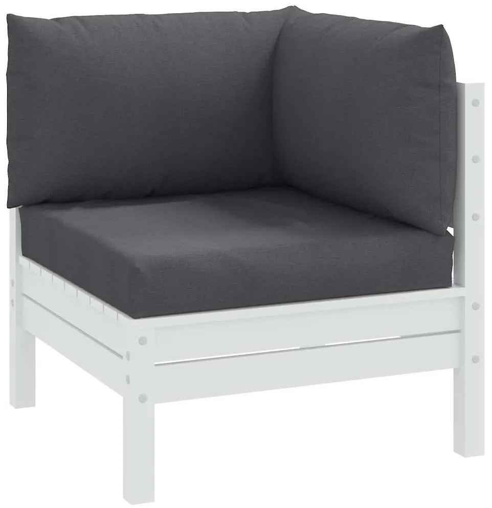 vidaXL Perne de paleți, 3 buc., melanj antracit, material textil