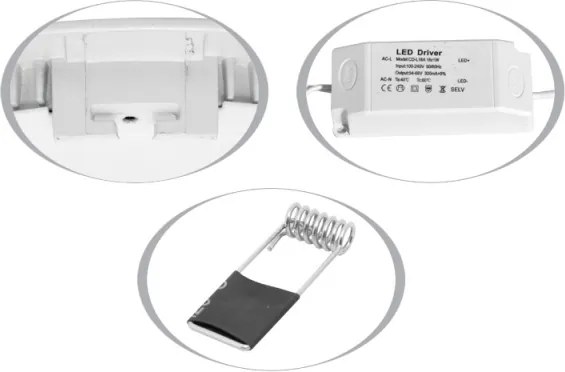 Lampă încastrată LED LADA LED/18W/230V 2700K