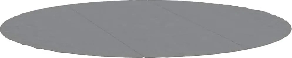 vidaXL Acoperire geotextil piscină, gri deschis, Ø396 cm, poliester
