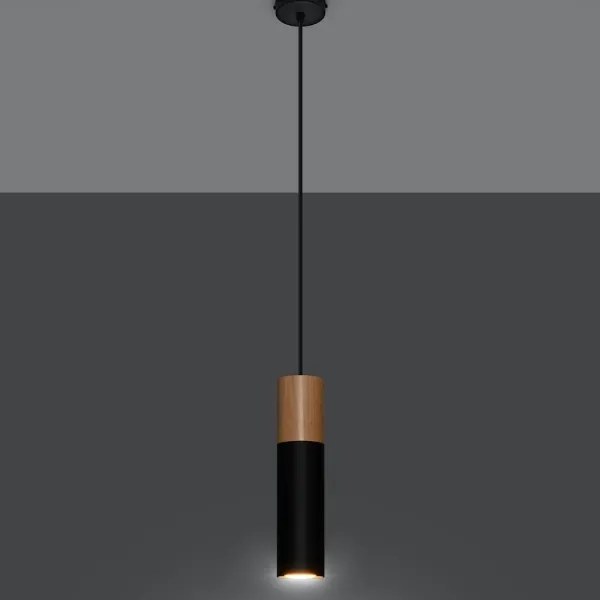 Lustră pe cablu PABLO 1xGU10/40W/230V negru