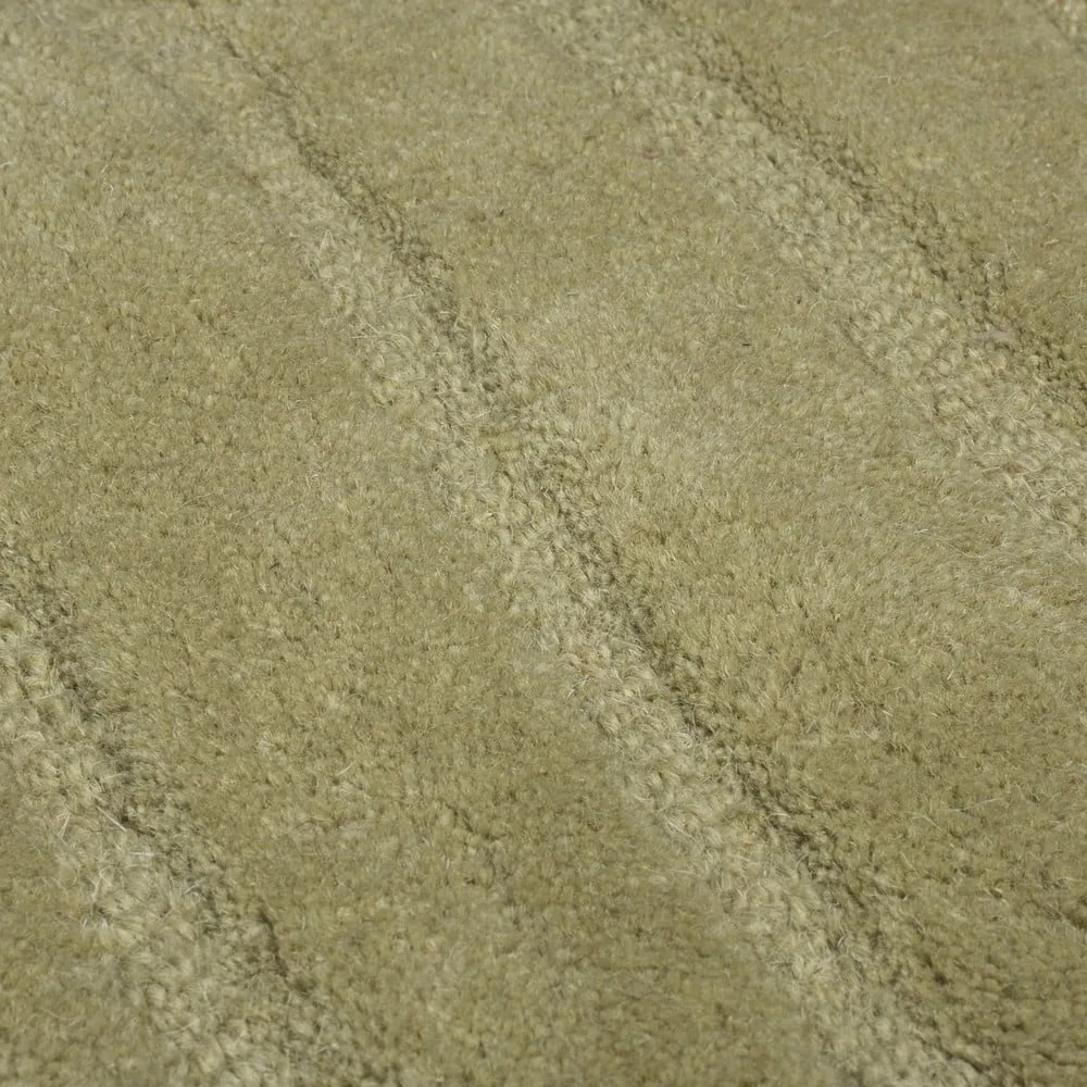 Covor kaki țesut manual din lână 200x290 cm Mesmerise Sage – Flair Rugs