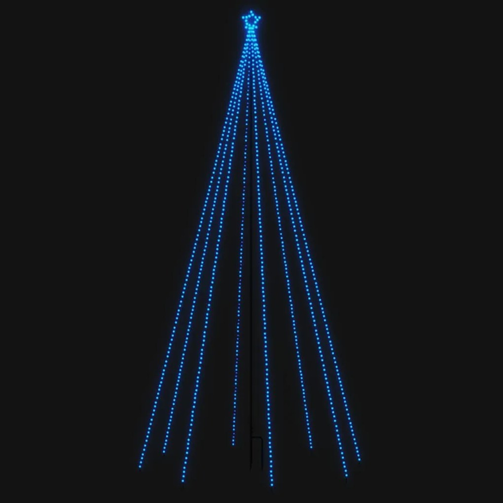 vidaXL Pom de Crăciun LED Interioară Exterior 576LED-uri Albastru 3,6m