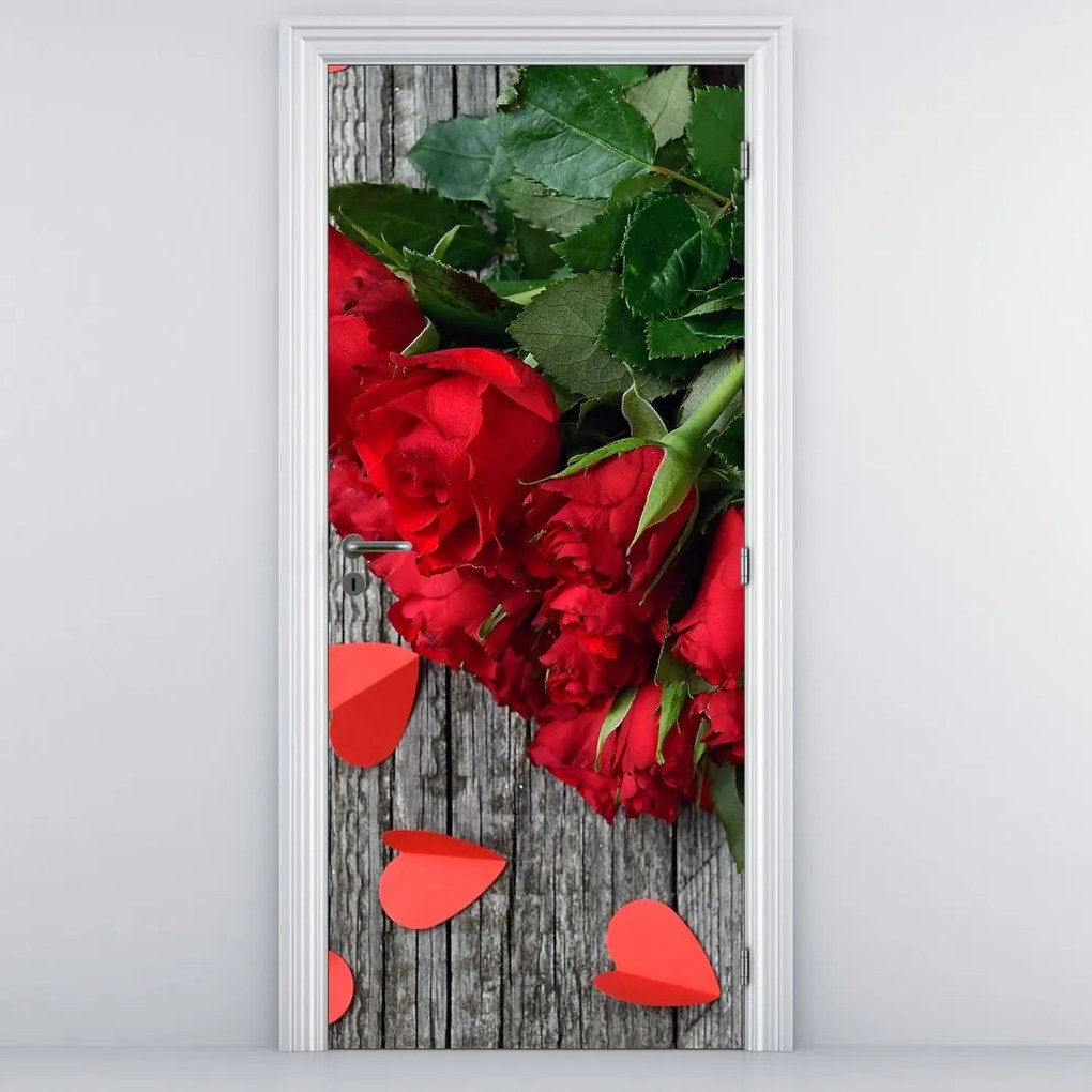 Fototapet pentru ușă - Buchet de flori (95x205cm)