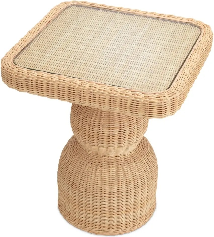 Masuta auxiliara din ratan design LUX Tiago