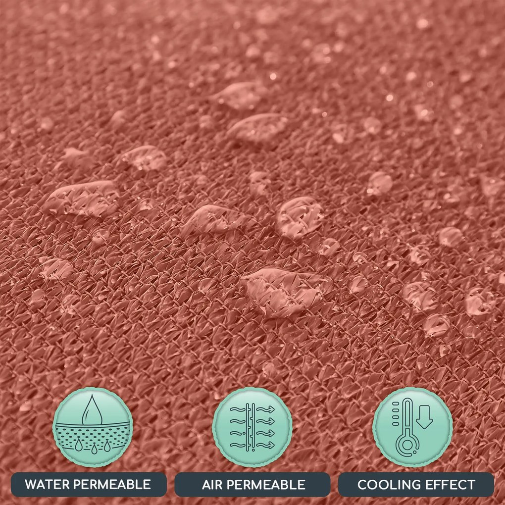 Parasolar pătrat, 3 x 3 m, poliester, respirabil