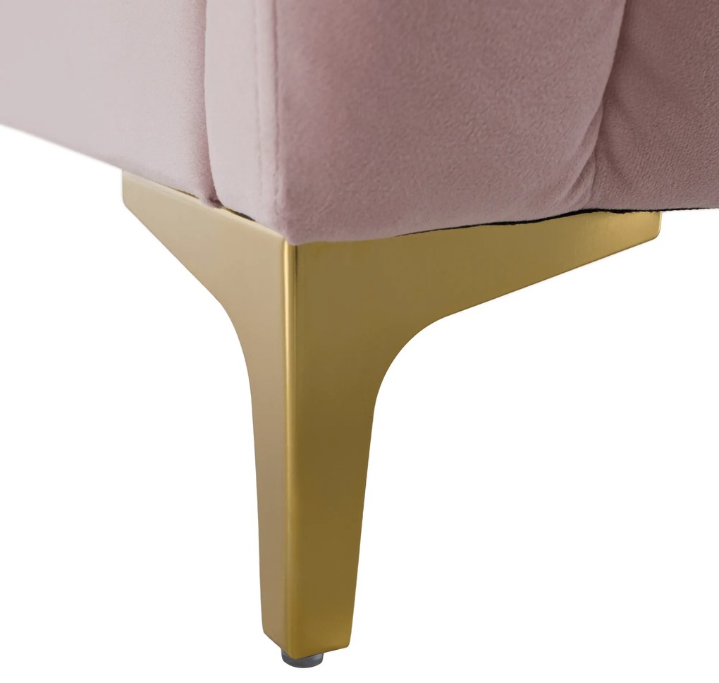 Pat, roz/gold crom auriu, 180x200, KAISA