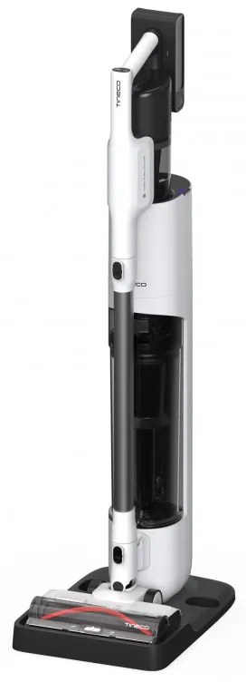 Aspirator fara fir Tineco Pure ONE Station 5, 450W, 2 moduri, Statie 0.45 l + 2.5 l, Autonomie 70 min, Senzor iLoop, Tehnologie PureCyclone, Auto-curatare, Alb