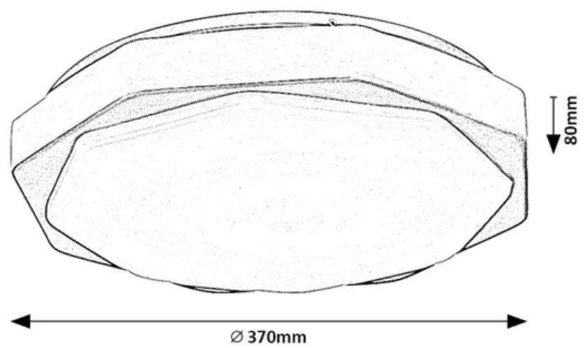 Plafoniera LED cu telecomanda Dettora