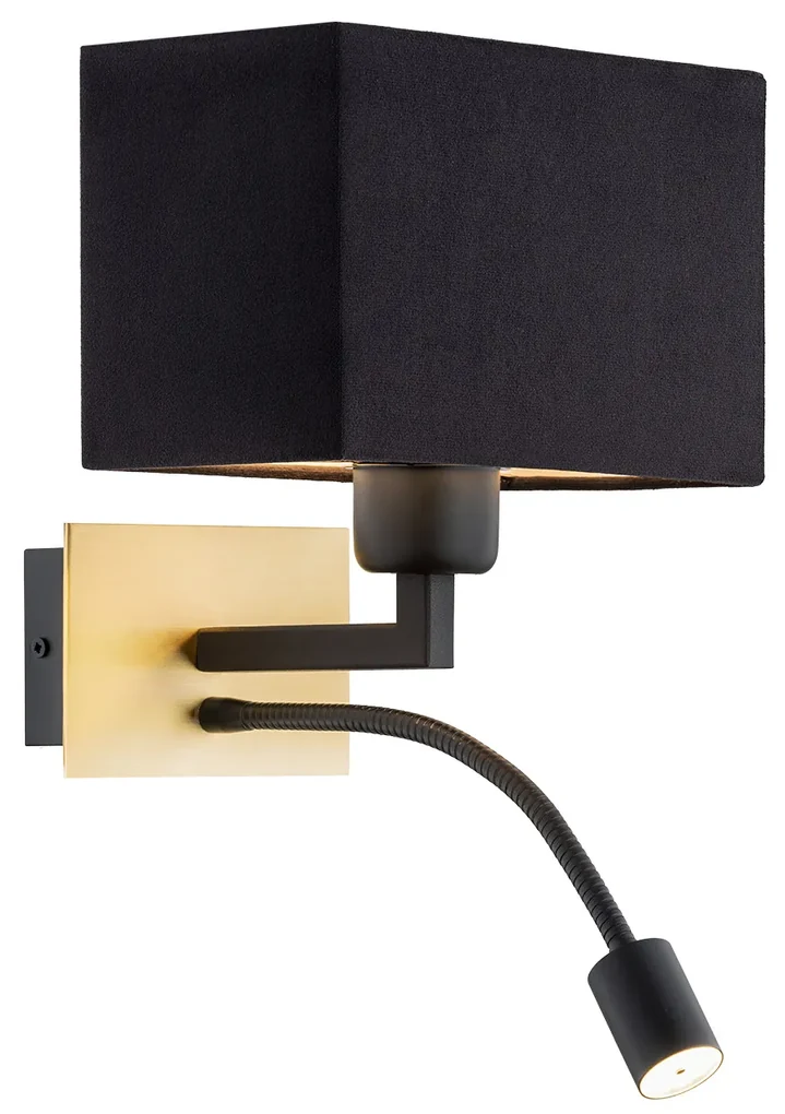 Aplica de perete design elegant BILL II negru