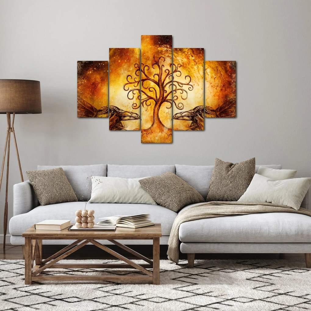 Tablou natural abstract cu copac (150x105 cm)