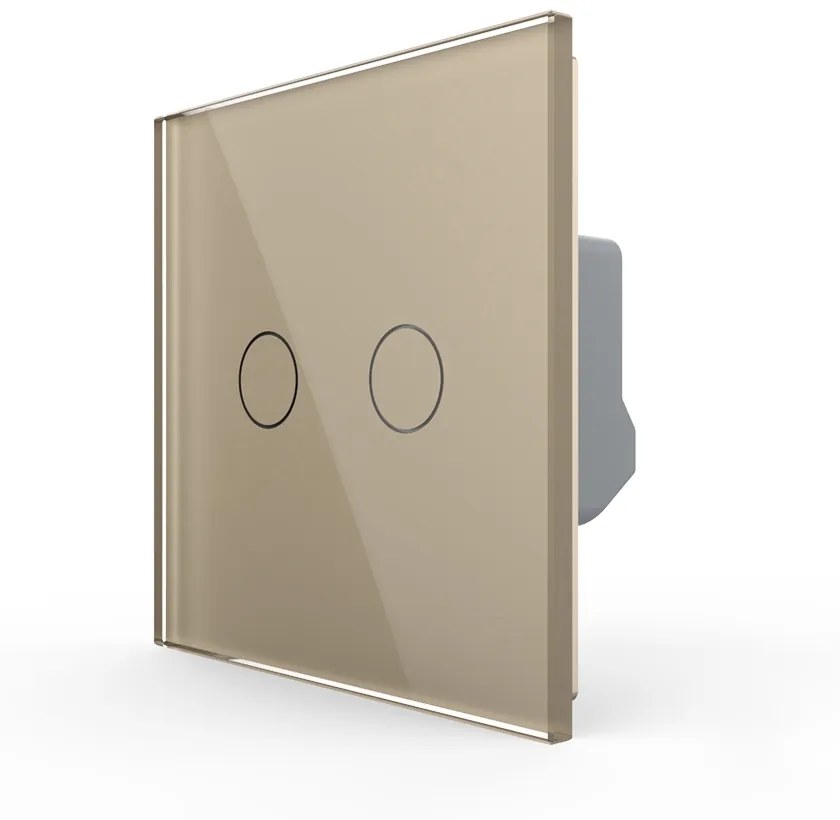 Intrerupator Dublu cu Revenire, Contact Uscat si 12/24V cu Touch LIVOLO – Serie Noua