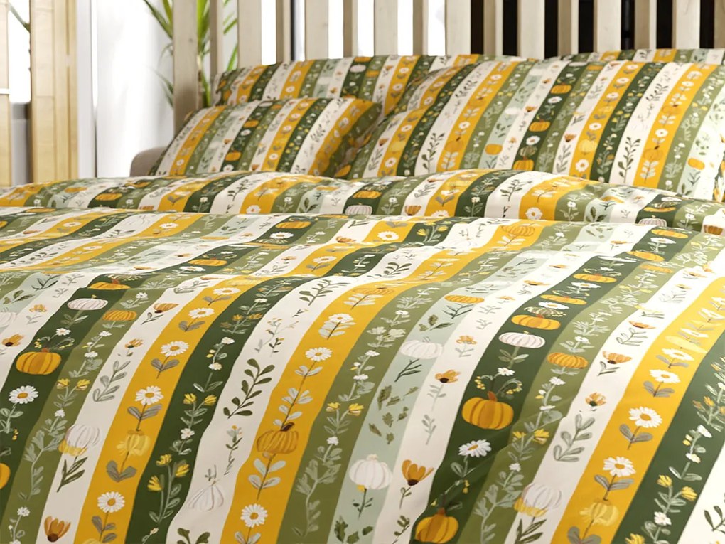 Lenjerie de pat din policoton HARVIA cu model Dimensiune lenjerie de pat: 2 buc 70 x 90 cm | 200 x 220 cm