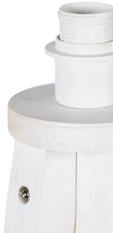 Lampă de podea rustică cu trepied alb - Tripod Classic