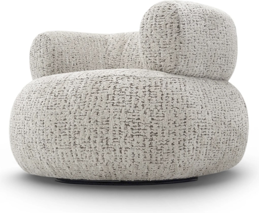 Fotoliu relax Noola rotativ - stofă bej Rimba 03
