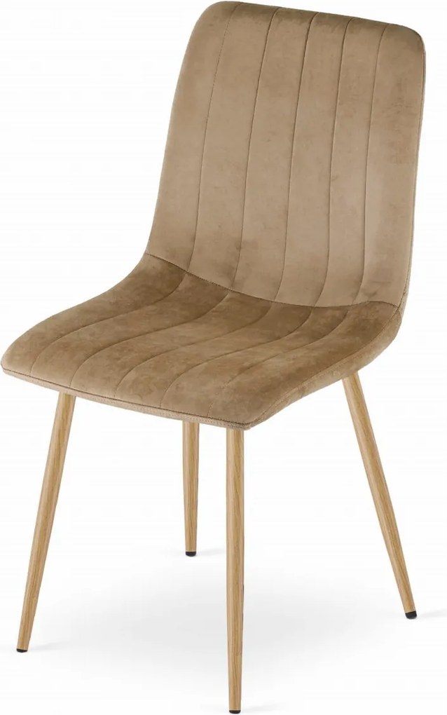 OFERTA Scaun de catifea maro LAVA II. calitatea a doua