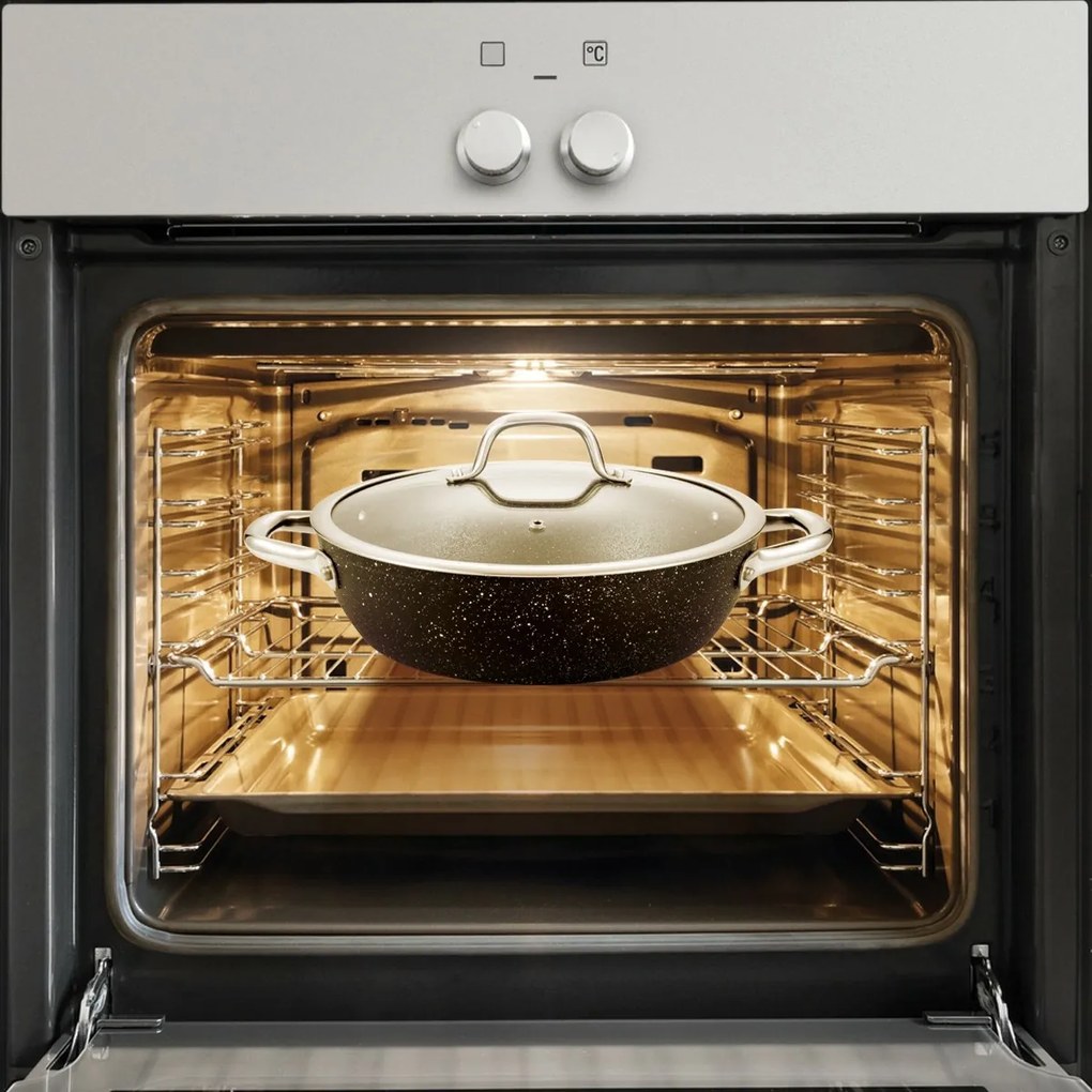 Tigaie adâncă cu capac Tescoma PRESIDENT Stone, 26 cm , 26 cm