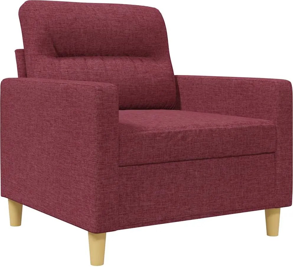 vidaXL Fotoliu canapea, roșu vin, 60 cm, material textil