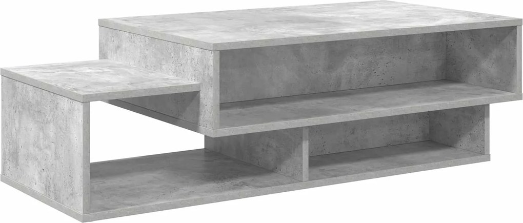 vidaXL Masă de cafea Gri din beton 105 x 50 x 32,5 cm Lemn compozit