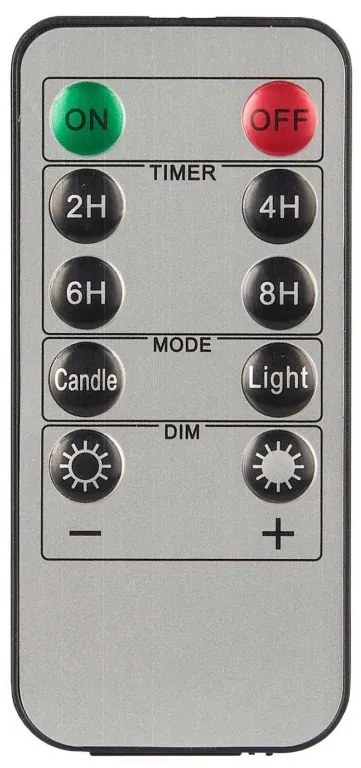 IB Laursen Lumanari LED WARM FLAME 3 buc cu controler, alb