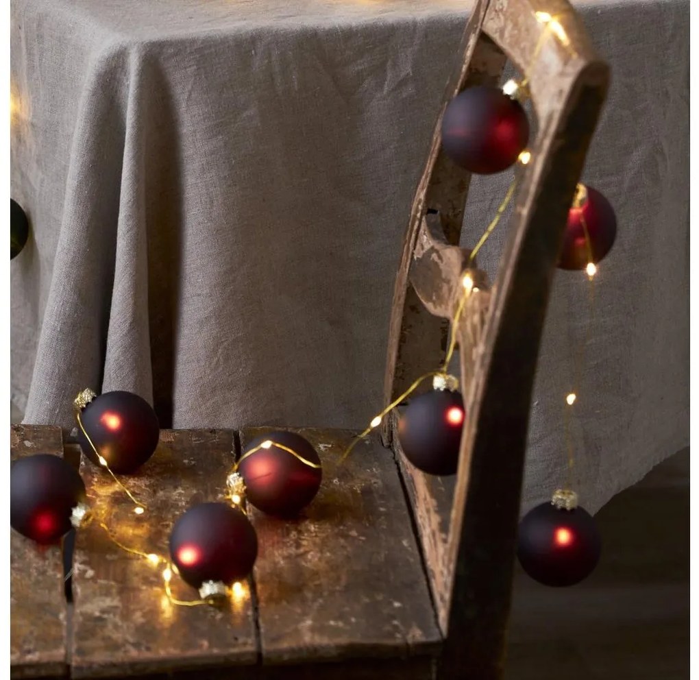 Eglo 411559 - Șir luminos BLISS 22 LED/3xAA 2,6m alb cald