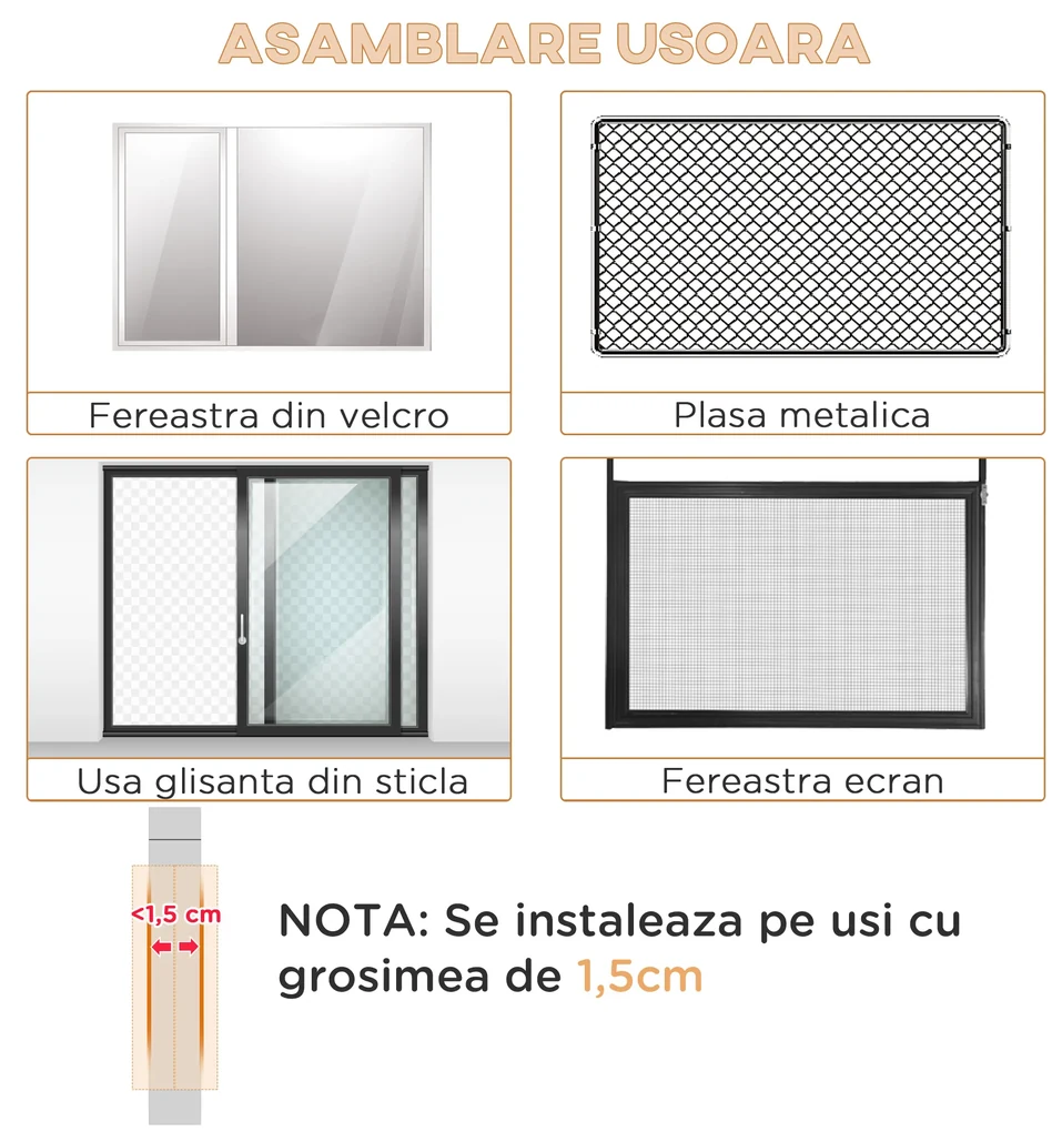 PawHut Ușă Batantă pentru Pisici cu Montaj Simplu, Φ30x4 cm, Alb | Aosom Romania