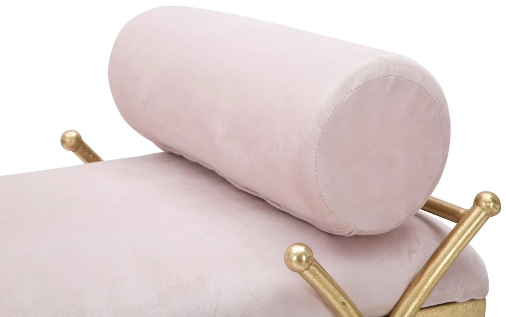 Bancheta Ribbon Pink, Mauro Ferretti, 112.5 x 49 x 53 cm, fier/poliester