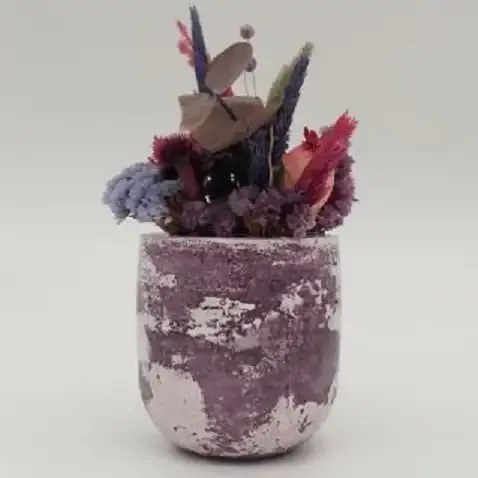 Ghiveci decorativ cu flori artificiale, homs seria A620,17x5.5x9 cm,30361